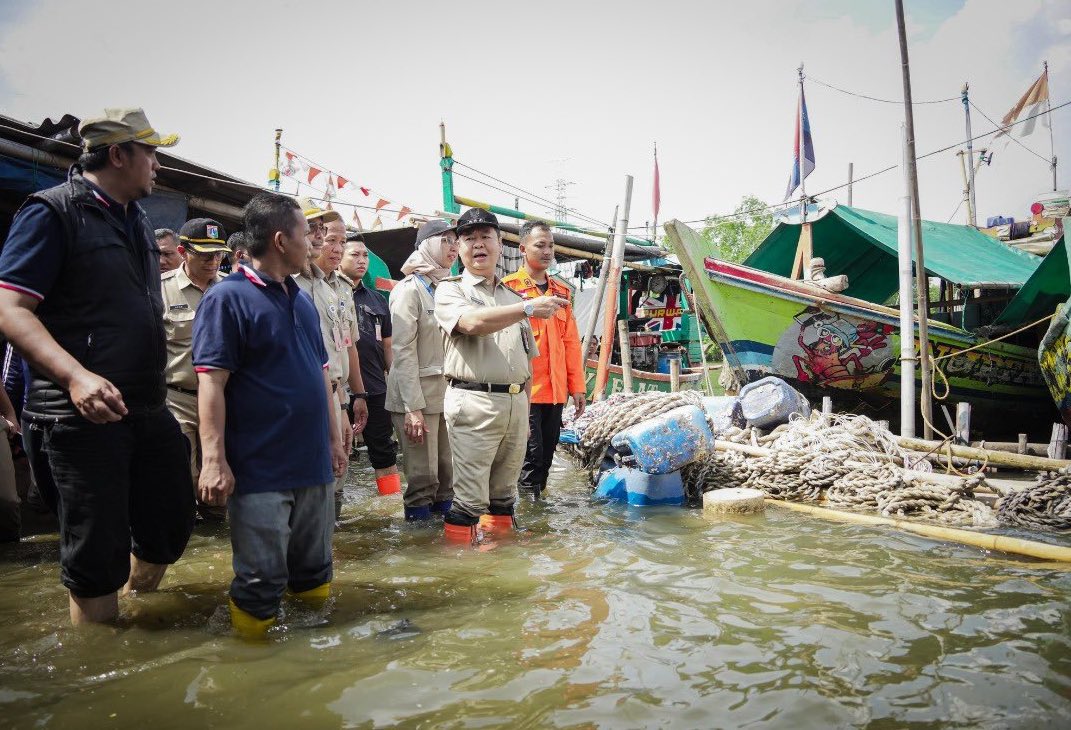 Situasi Banjir rob di pesisir Jakarta. (Foto/BPBD Jakarta)