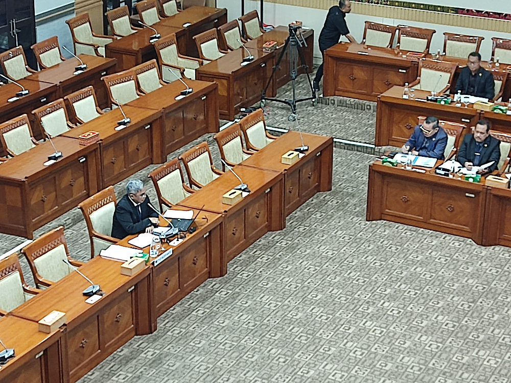 Suasana uji kelayakan dan kepatutan capim KPK di gedung parlemen Jakarta. (BeritaNasional/Ahda)