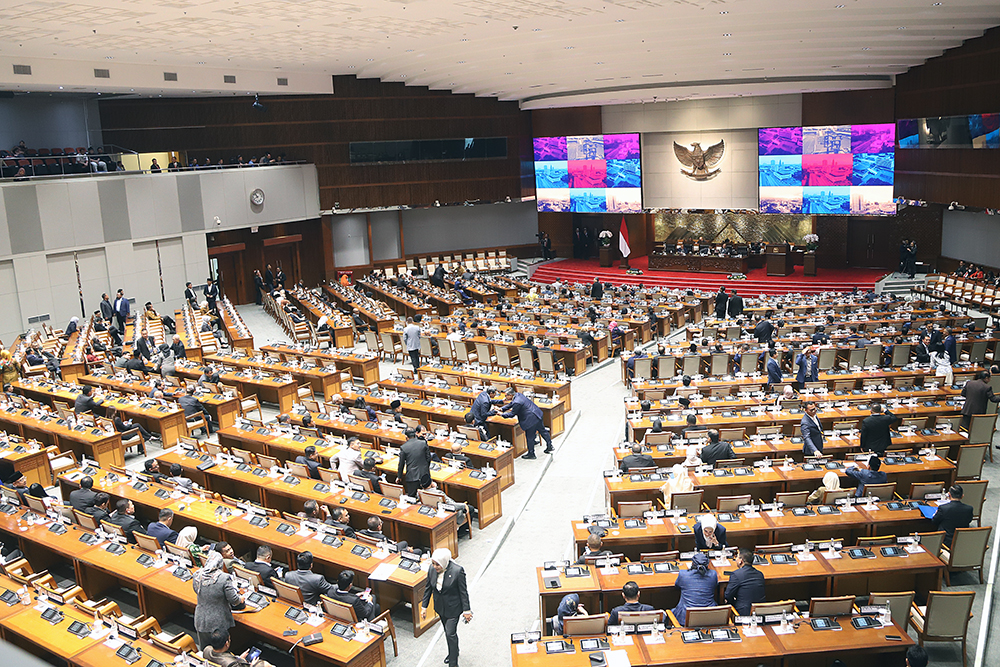 Rapat paripurna DPR RI. (BeritaNasional/Elvis).