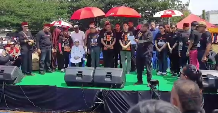 Dharma Pongrekun dan Kun Wardana, menggelar kampanye akbar di Lapangan Tabaci, Kalideres. (Foto/Tangkapan Layar)