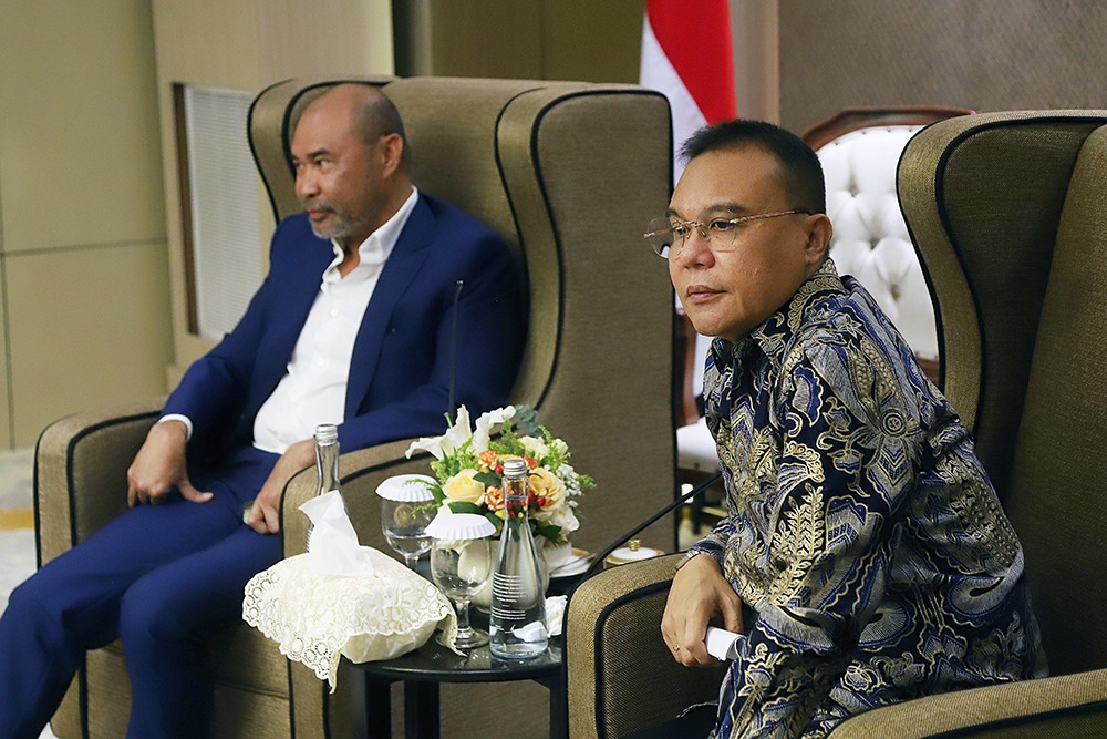 Ketua Harian DPP Gerindra Sufmi Dasco Ahmad.  (BeritaNasional/Elvis sendouw)