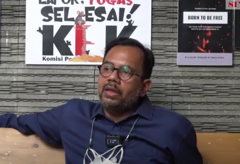 Pendiri Lokataru Haris Azhar. (Foto/YouTube Haris Azhar)