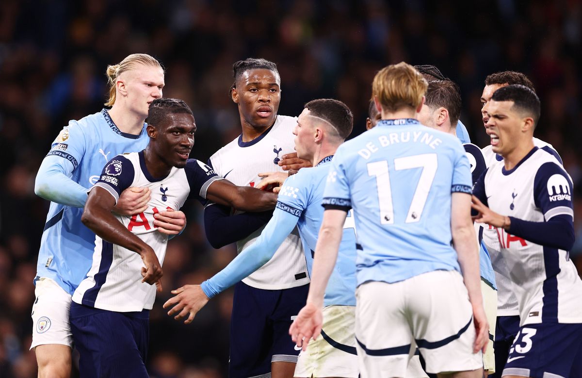 Pertandingan Manchester City vs Tottenham. (Foto/Premierleague).