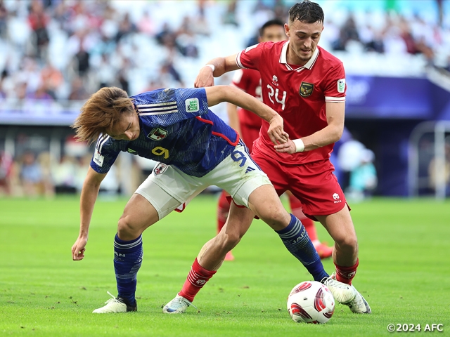 Timnas Jepang vs Indonesia di Piala Asi. (Foto/AFC).