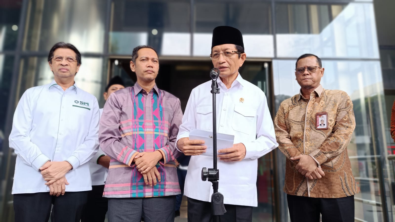 Menteri Agama, Nasaruddin Umar saat menyambangi KPK. (Foto/ Doc. Kemenag)