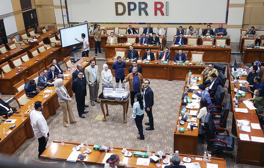 Komisi III DPR Tetapkan 5 Dewan Pengawas KPK 2024-2029. (BeritaNasional/Elvis).