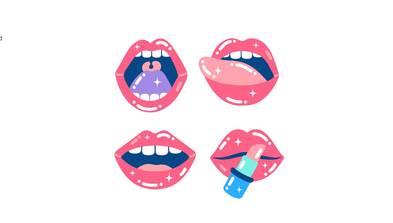 Ilustrasi bibir. (Foto/Freepik)