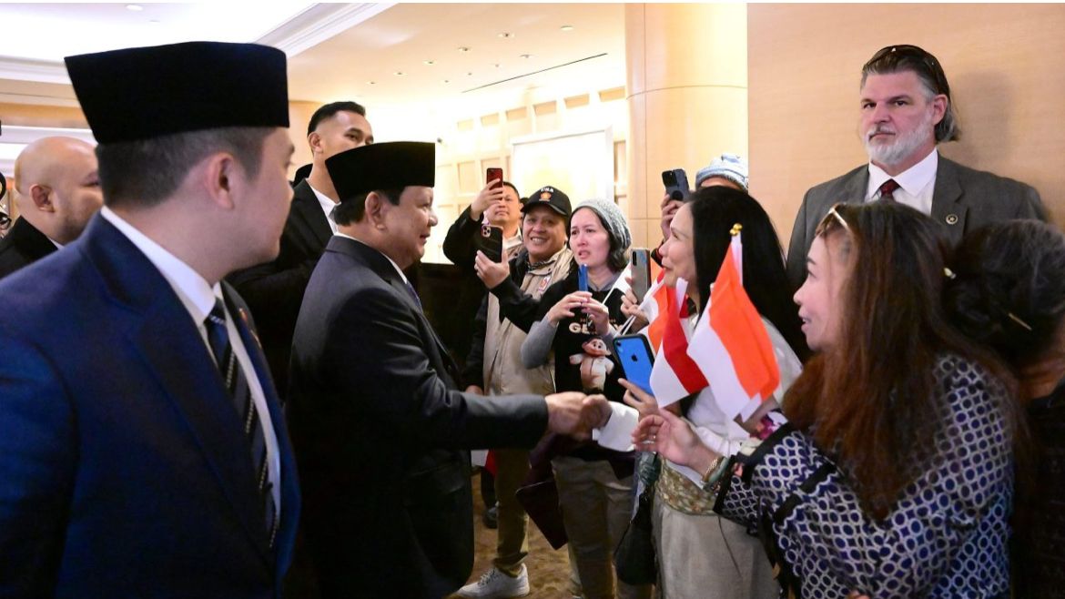 Masyarakat Indonesia Sambut Hangat Kedatangan Presiden Prabowo di Washington DC. (Foto/BPMI).