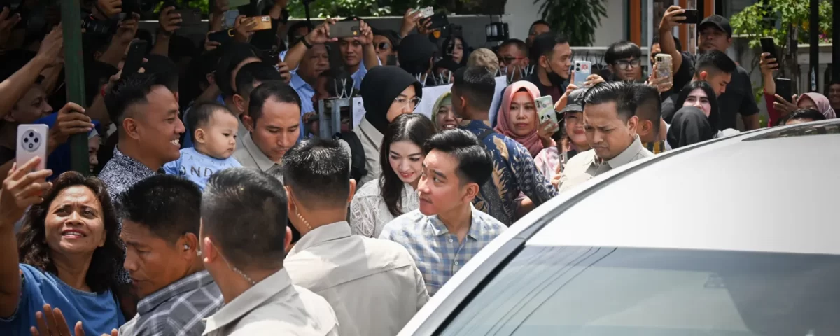 Wapres Gibran Rakabuming Raka saat tiba di TPS. (Foto/Setwapres)