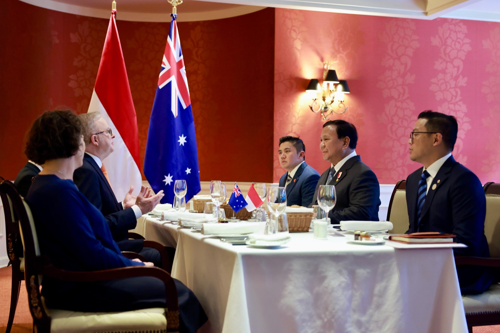 Prabowo Santap Pagi Bareng PM Australia. (Foto/Tim Prabowo).