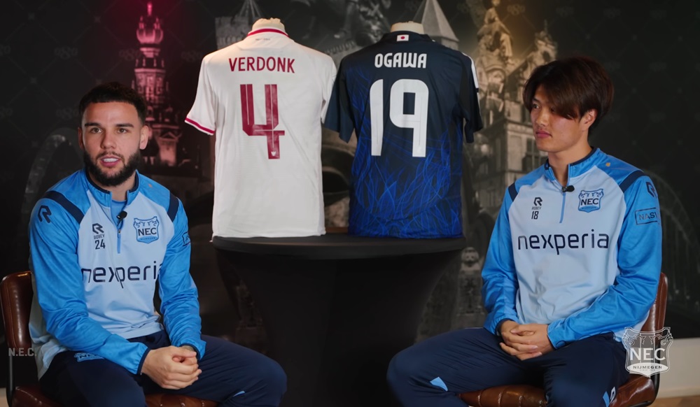 Calvin Verdonk (kiri) dan Koki Ogawa (kanan). (Foto/YouTube NEC TV).