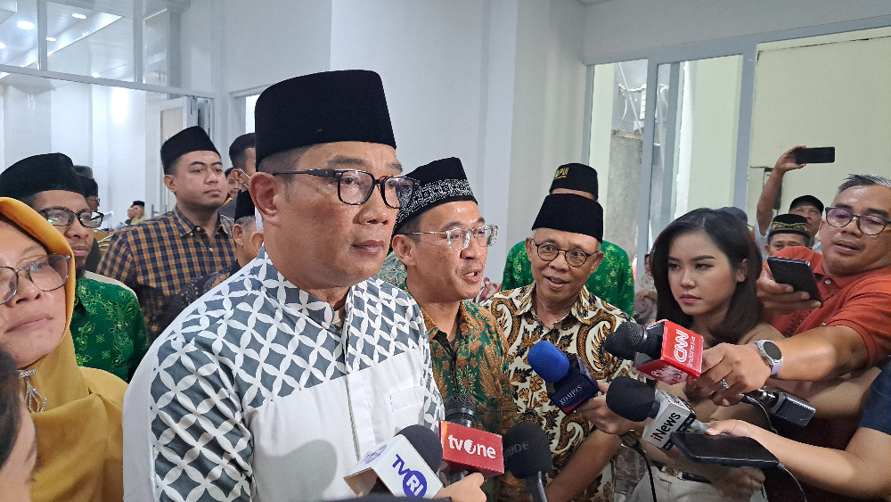 Cagub Jakarta nomor urut 1 Ridwan Kamil dalam sebuah acara. (BeritaNasional/Lydia)