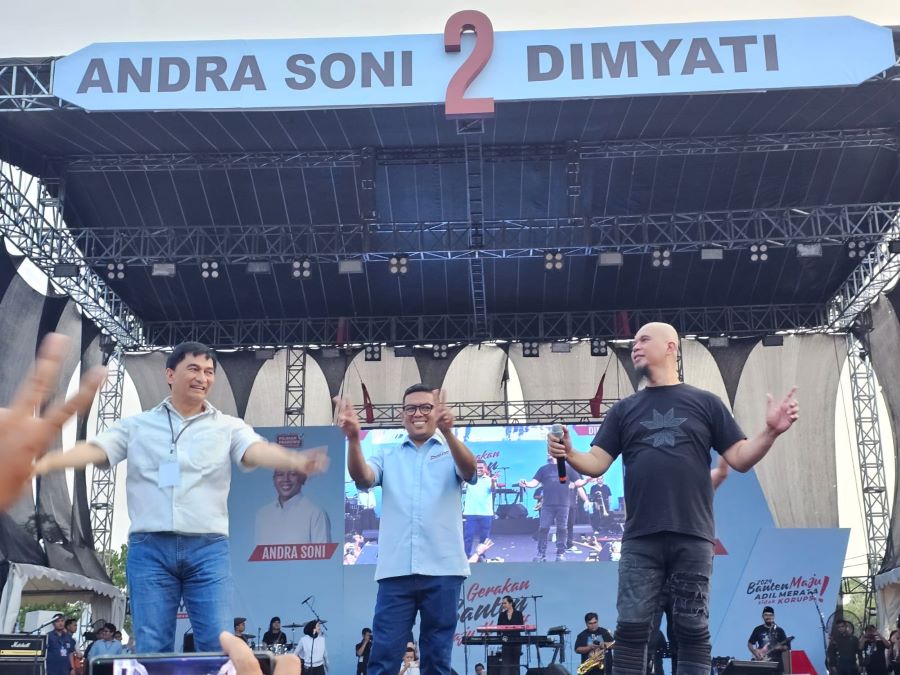 Konser Banten Maju, Andra Soni-Dimyati Natakusumah. (Foto/Tim Andra-Dimyati)