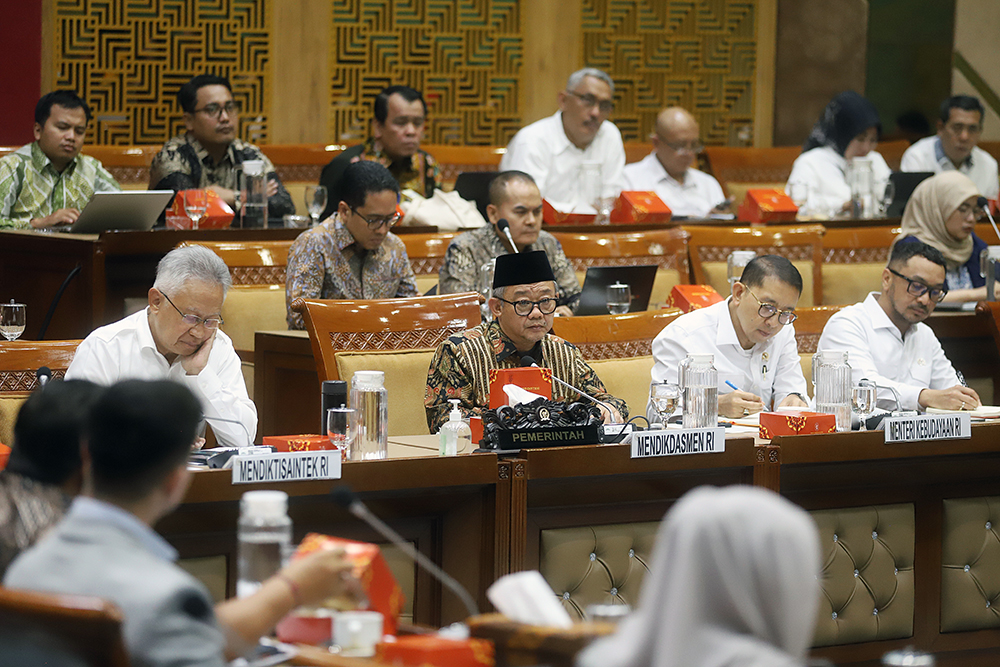 Menteri Pendidikan Dasar dan Menengah (Dikdasmen) Abdul Mu'ti. (BeritaNasional/Elvis).