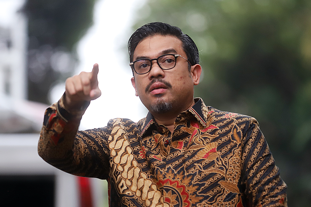 Maman Abdurrahman, politikus Partai Golkar. (BeritaNasional/Elvis Sendouw)