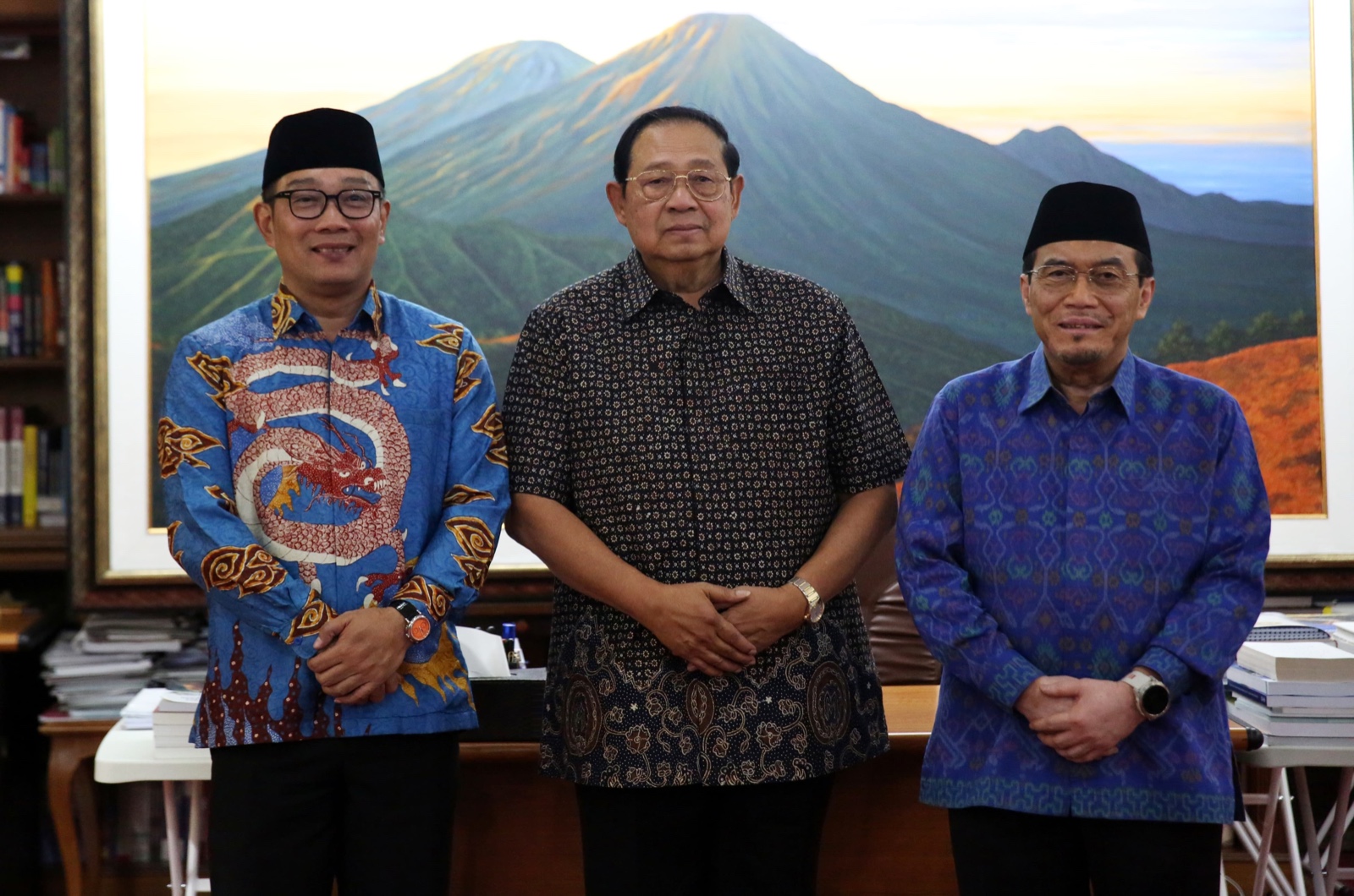 Momen Ridwan Kamil saat bertemu dengan SBY. (BeritaNasional/Doc. Tim RK)