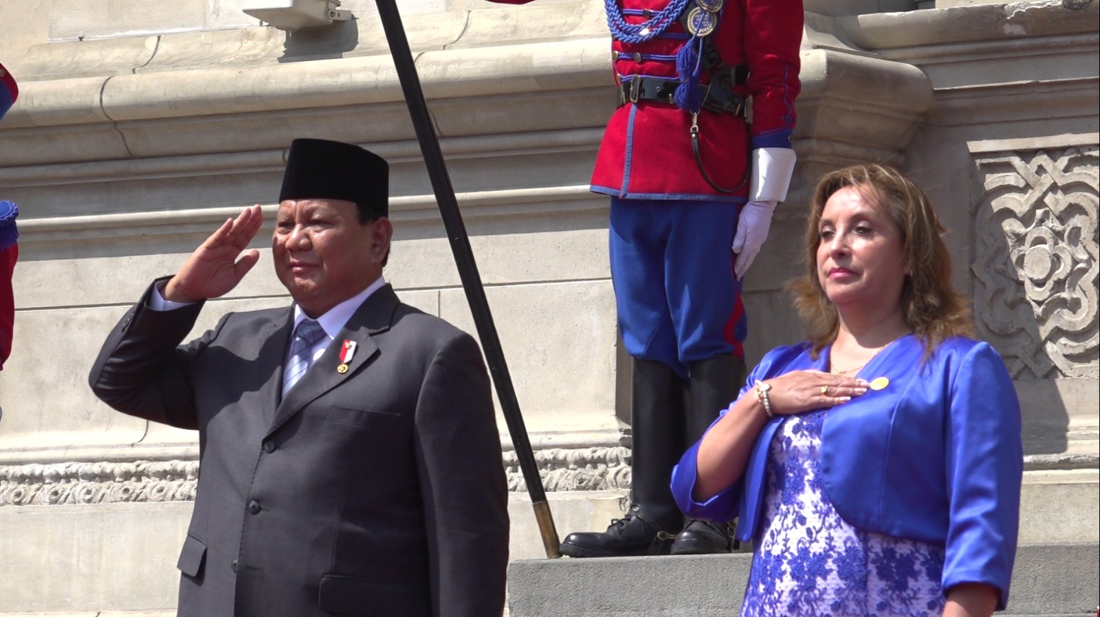 Momen pertemuan Prabowo Subianto dengan Presiden Peru, Dina Boluarte, di Palacio De Gobierno, Peru, pada Kamis, 14 November 2024. (Foto/Doc. Tim Prabowo)