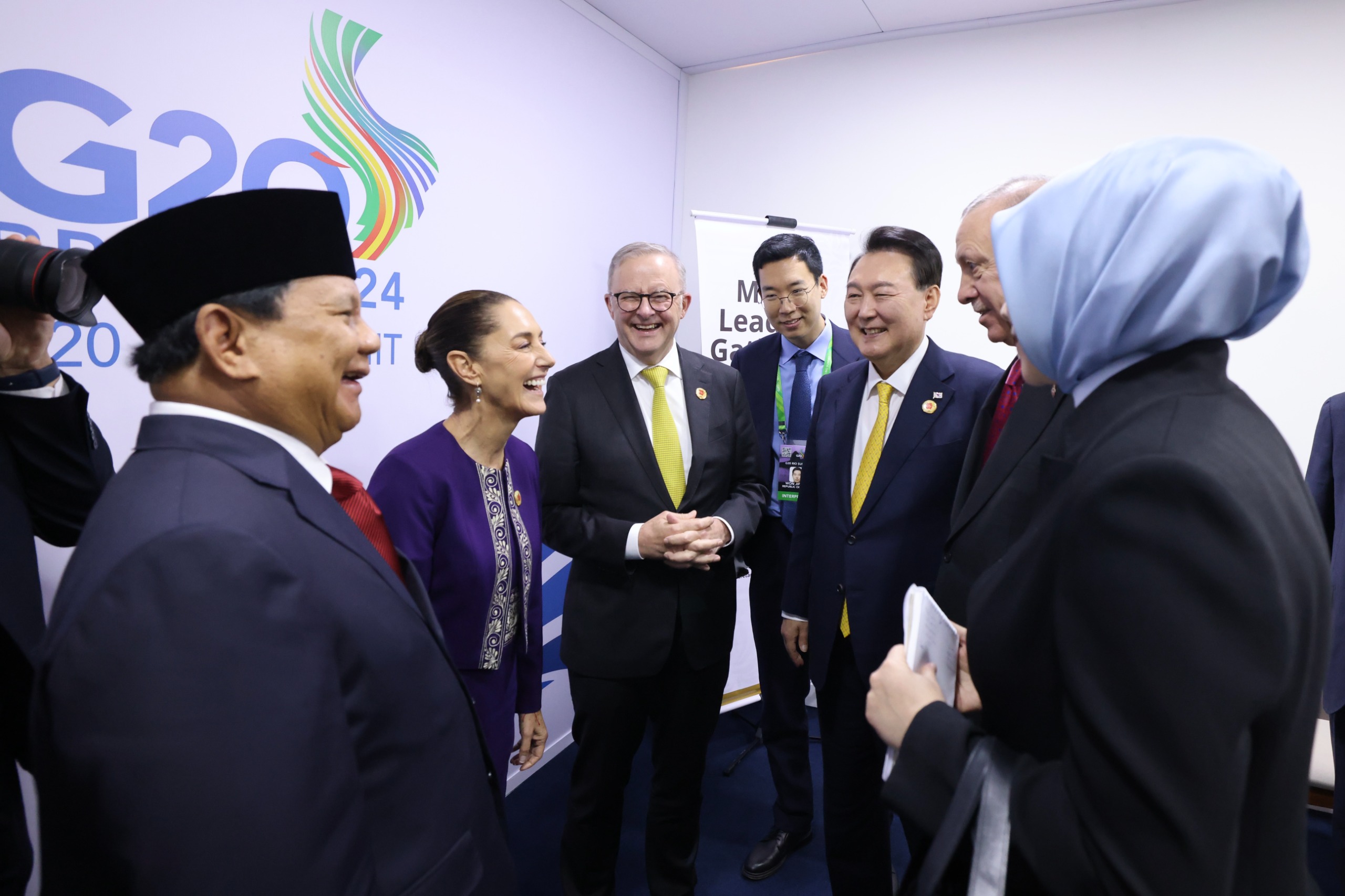 Presiden Prabowo Subianto di sela-sela agenda G20. (Foto/Tim Media Prabowo)