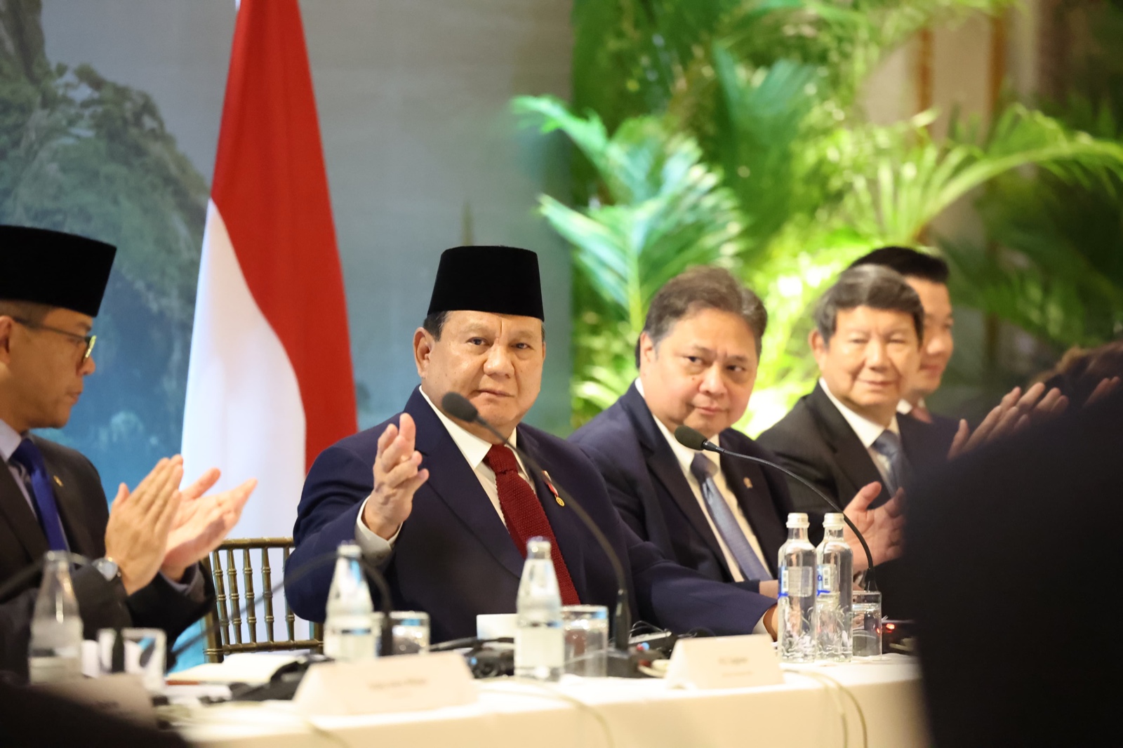 Presiden RI Prabowo Subianto di forum Indonesia-Brazil Business Forum. (Foto/Tim Prabowo).