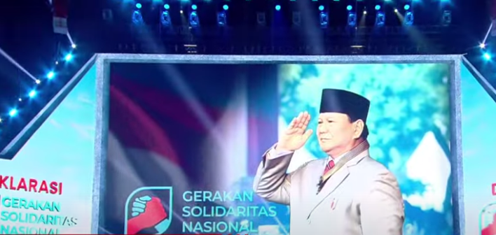 Presiden Indonesia periode 2024-2029, Prabowo Subianto. (BeritaNasional/Tangkapan Layar)