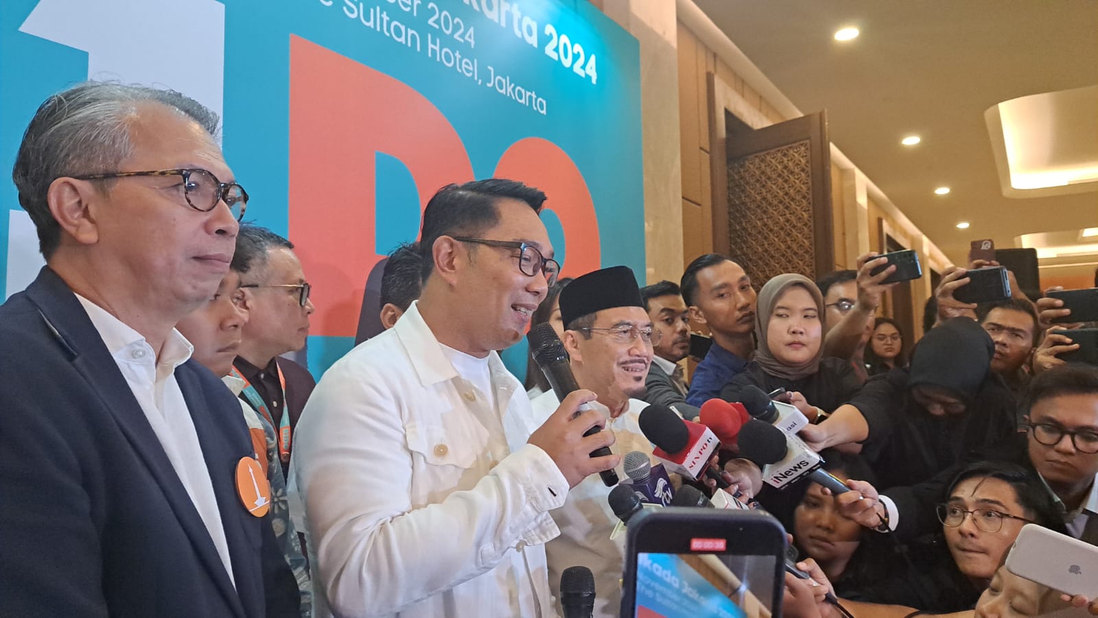 Calon Gubernur Jakarta nomor urut 1 Ridwan Kamil (RK). (BeritaNasional/Lydia).