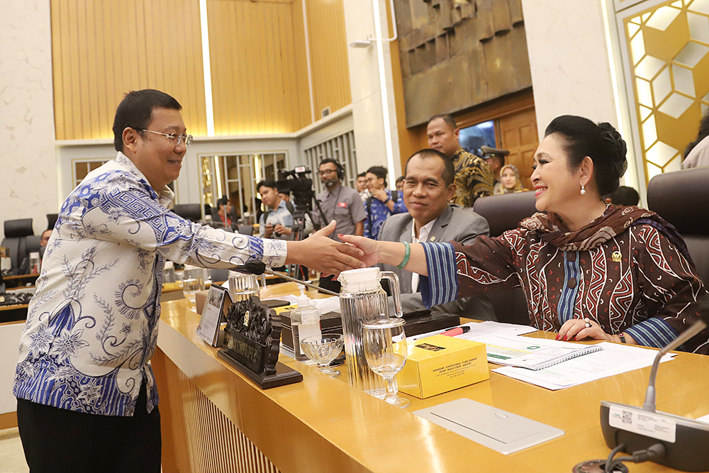 Rapat kerja komisi IV bersama Kepala Badan Pangan Nasional. (BeritaNasional/Elvis Sendouw)