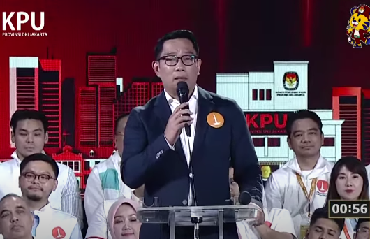 Cagub nomor urut 1 Ridwan Kamil. (Foto/YouTube KPU)