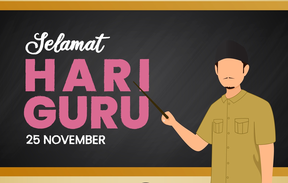 Ilustrasi hari guru nasional. (Foto/freepik).