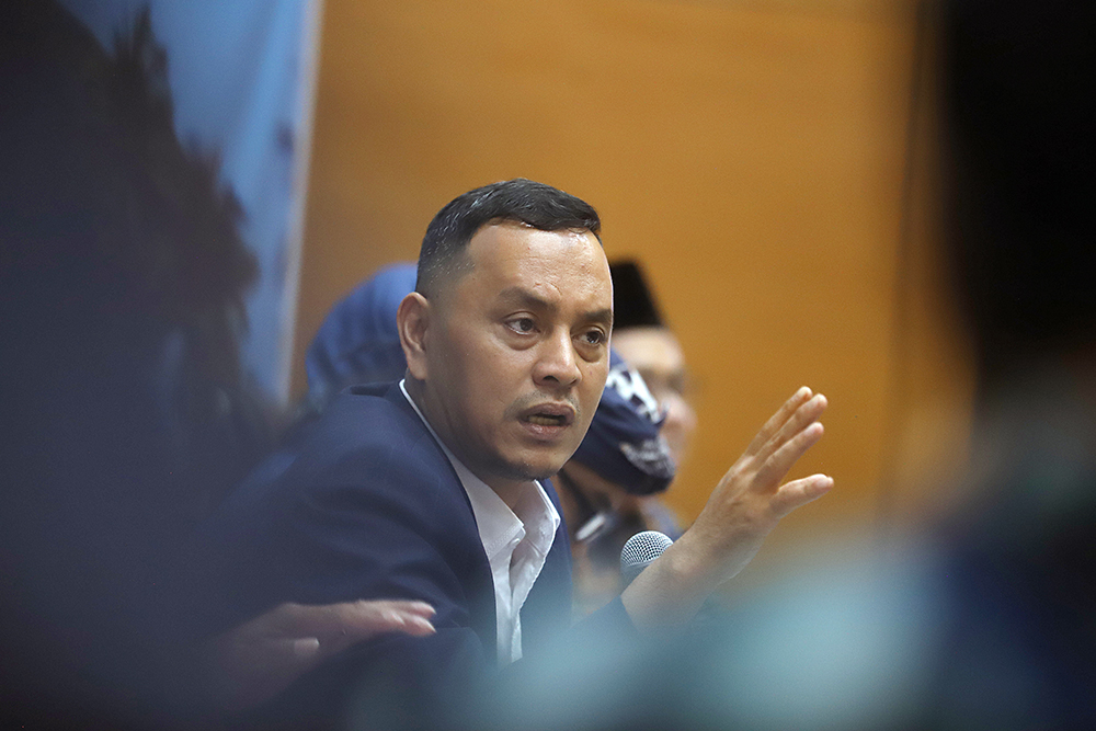 KWP bersama DPR RI gelar diskusi Forum Legislasi dengan tema “Serap Aspirasi Mata Rantai Industri Hasil Tembakau”. (BeritaNasional/Elvis Sendouw)