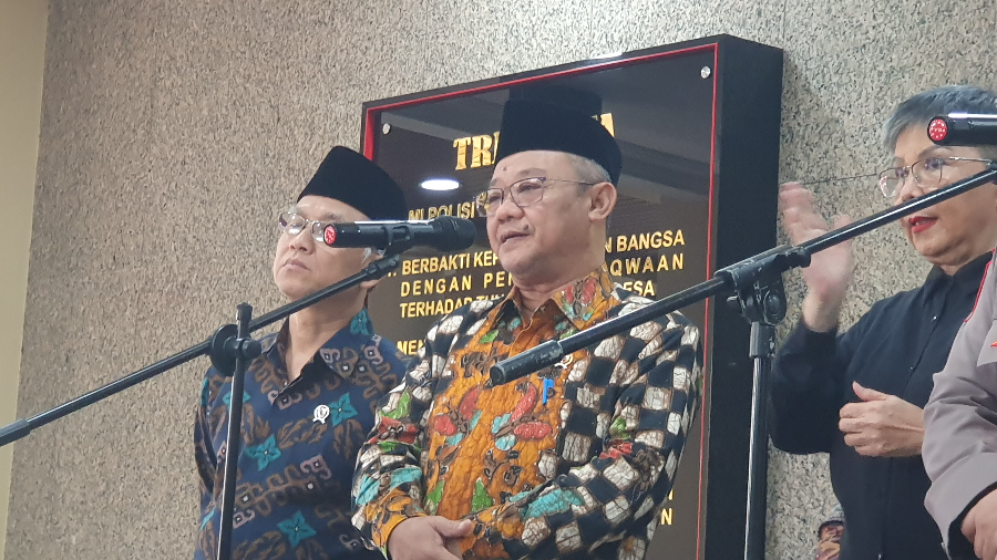 Menteri Pendidikan Dasar dan Menengah, Abdul Mu'ti. (BeritaNasional/Bachtiarudin Alam)