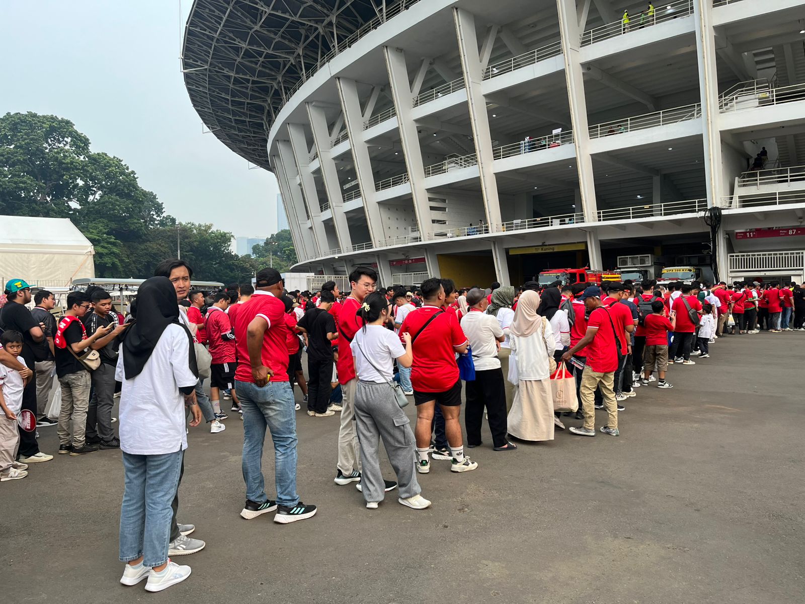 Situasi di Stadion GBK. (BeritaNasional/Harits).