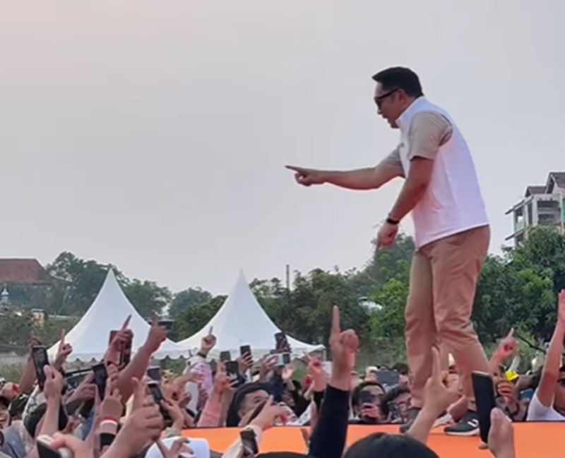 RK saat kampanye (Foto/Instagram Ridwan Kamil)