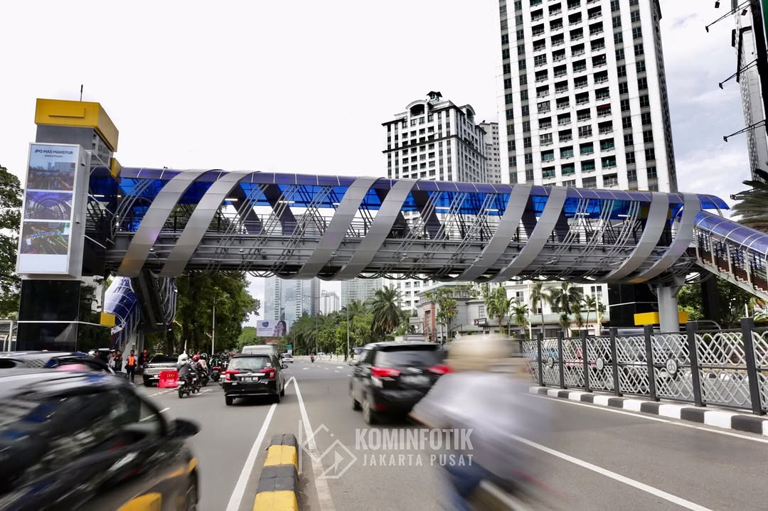 4 Jembatan Penyeberangan Orang di Jakarta Resmi Diresmikan. (Foto/Kominfotik Jakarta Pusat).