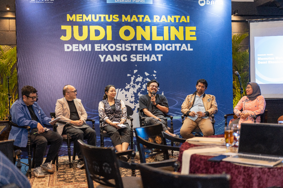 Diskusi 'Memutus Mata Rantai Judi Online Demi Ekosistem Digital Yang Sehat' yang digelar Forwat X DANA. (Foto/Doc. Forwat)