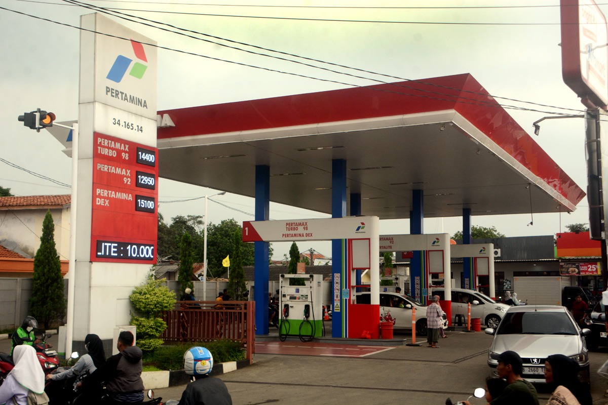 Pom Bensin Pertamina. (BeritaNasional/Elvis)