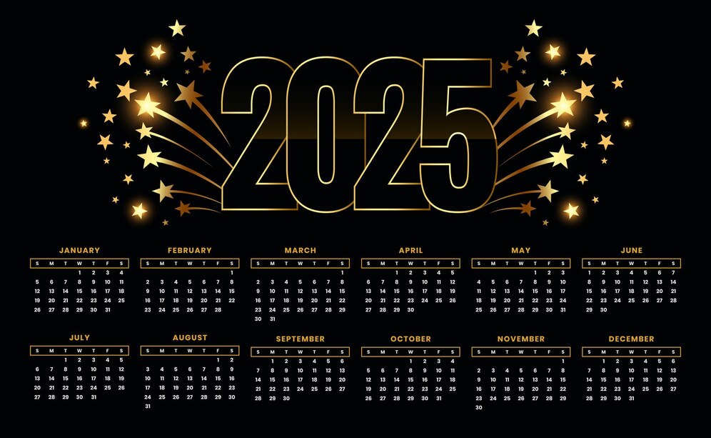 Ilustrasi kalender 2025. (Foto/freepik).