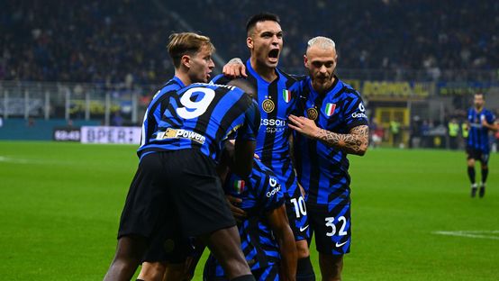 Pemain Inter Milan merayakan gol kemenangan. (Foto/inter.it)