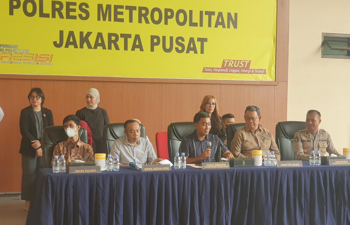 Kasatreskrim Polres Metro Jakarta Pusat, AKBP M Firdaus saat jumpa pers, Selasa (24/12/2024) (BeritaNasional/Bachtiarudin Alam))