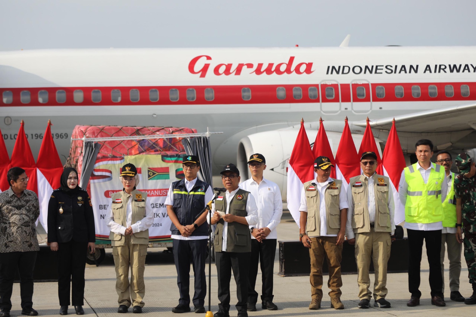 Indonesia Kirim Bantuan Kemanusiaan untuk Korban Gempa di Vanuatu. (Foto/Humas PMK).