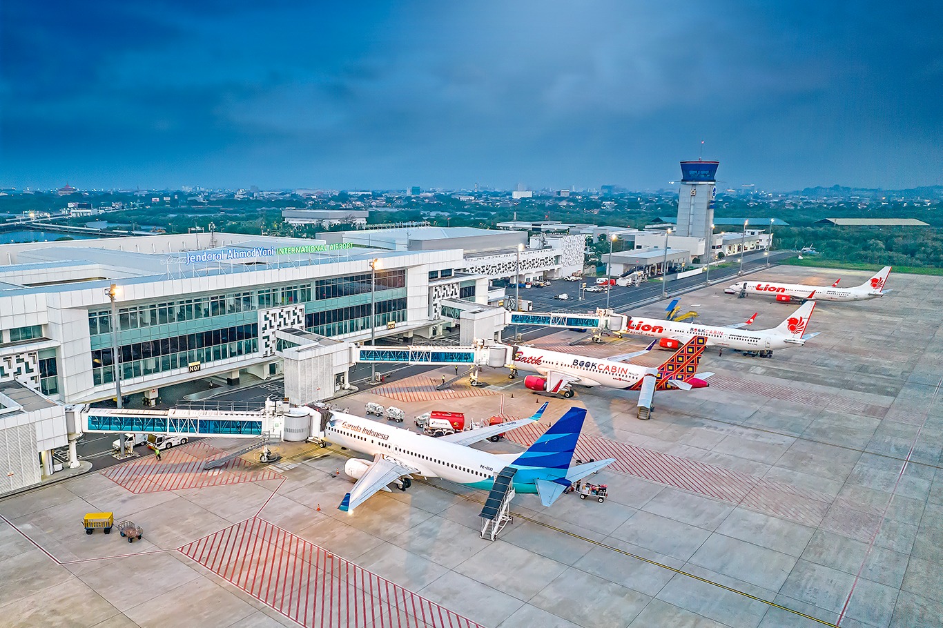 Apbron di bandara Ahmad Yani Semarang. (Foto/Injourney).