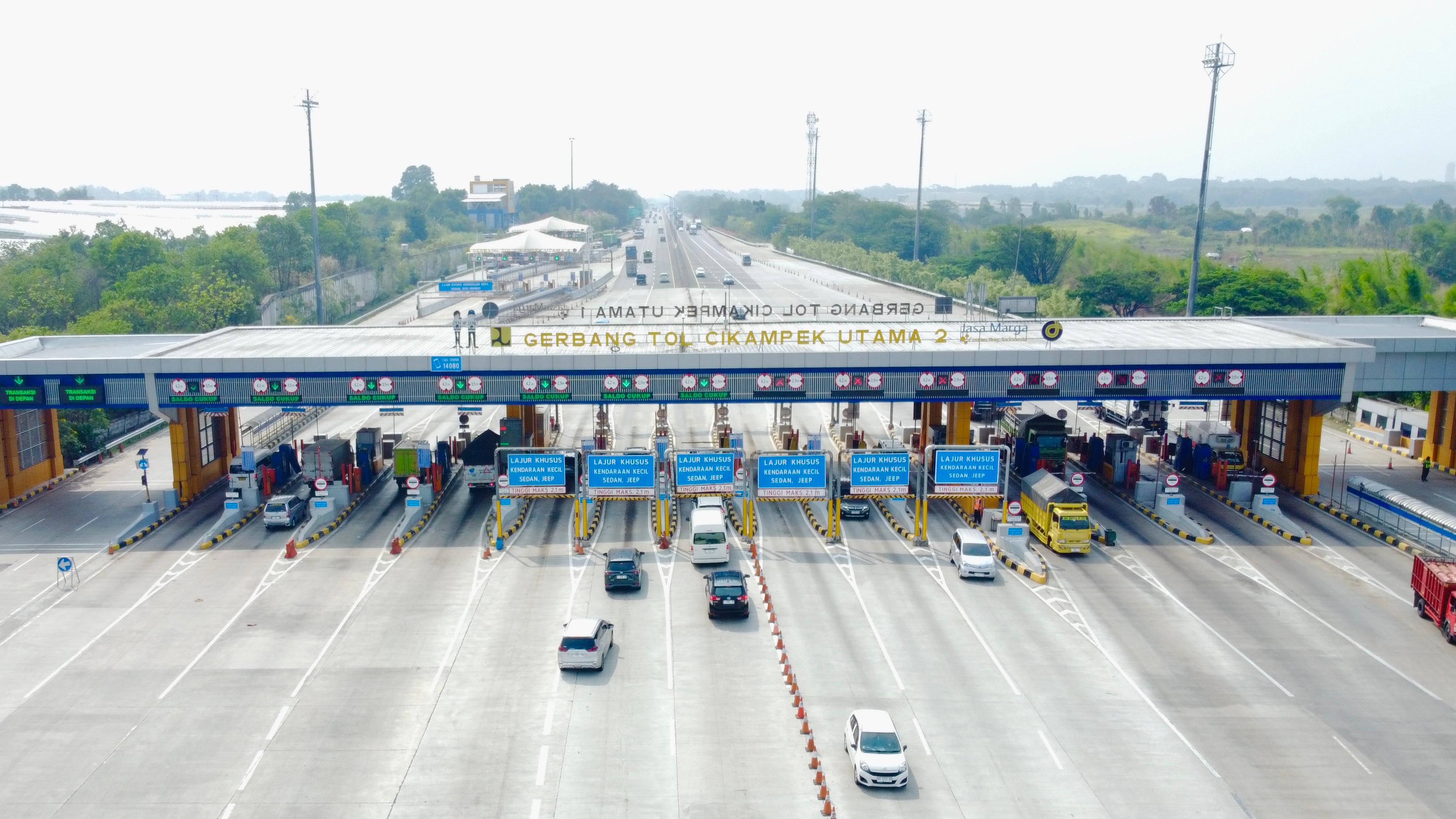 Gerbang tol Cikampek Utama. (Foto/Jasa Marga).