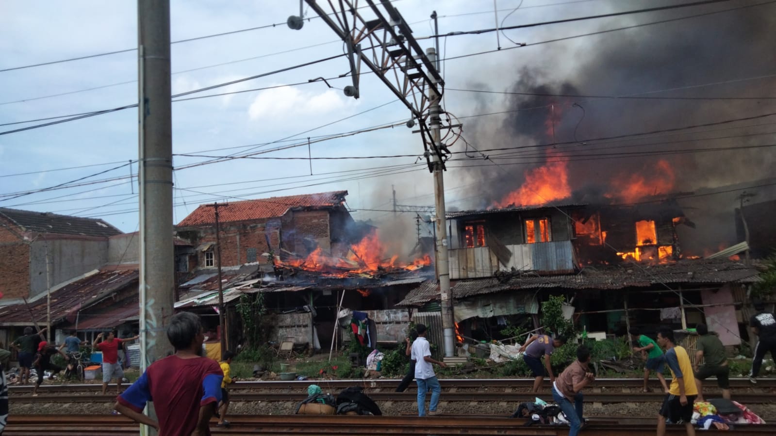 Kebakaran di Manggarai. (Foto/Sudin Damkar Jakpus).