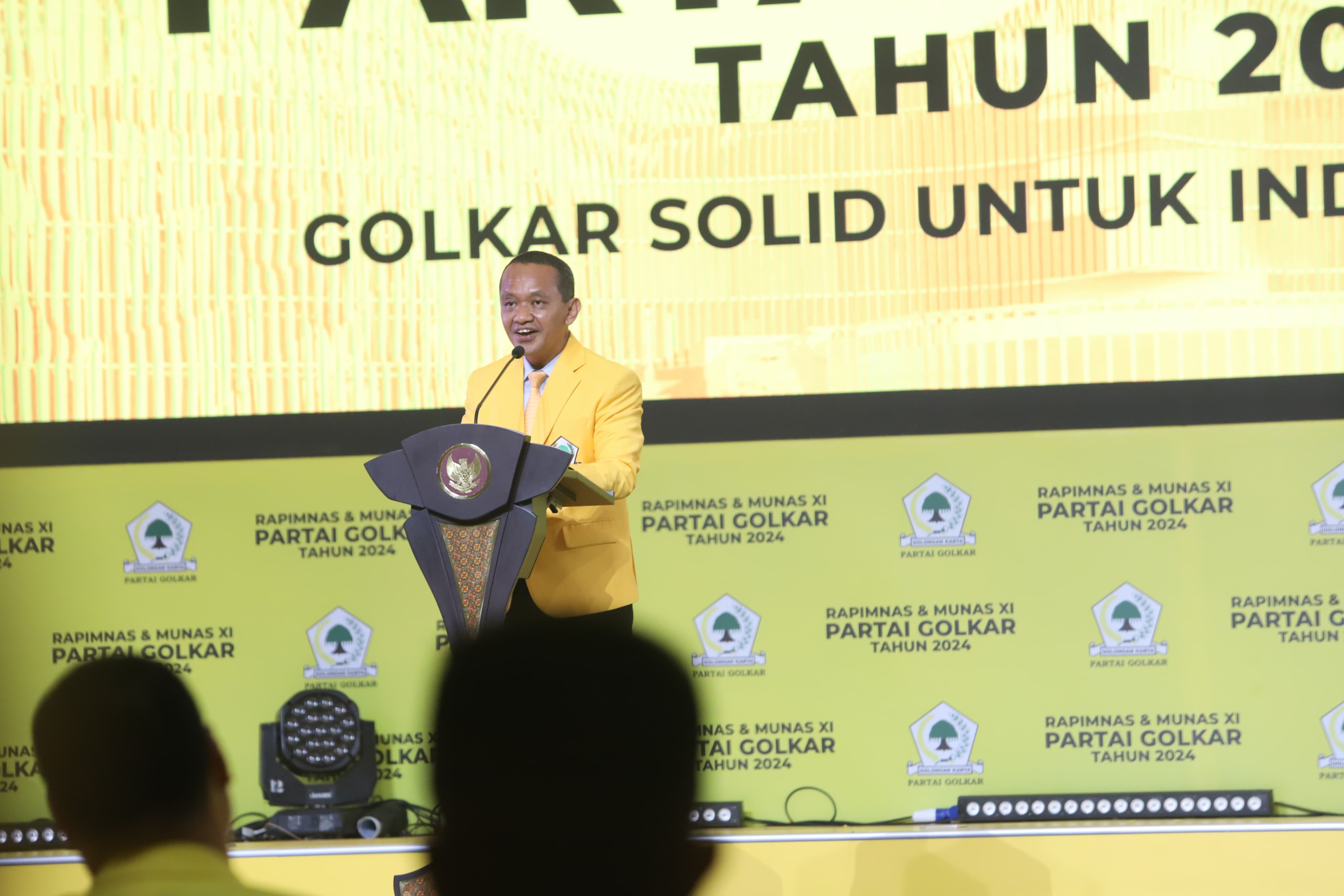 Ketum Partai Golkar Bahlil Lahadalia. (BeritaNasional/elvis sendouw)