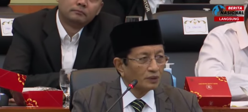 Menteri Agama Nasaruddin Umar. (Foto Tangkapan Layar)