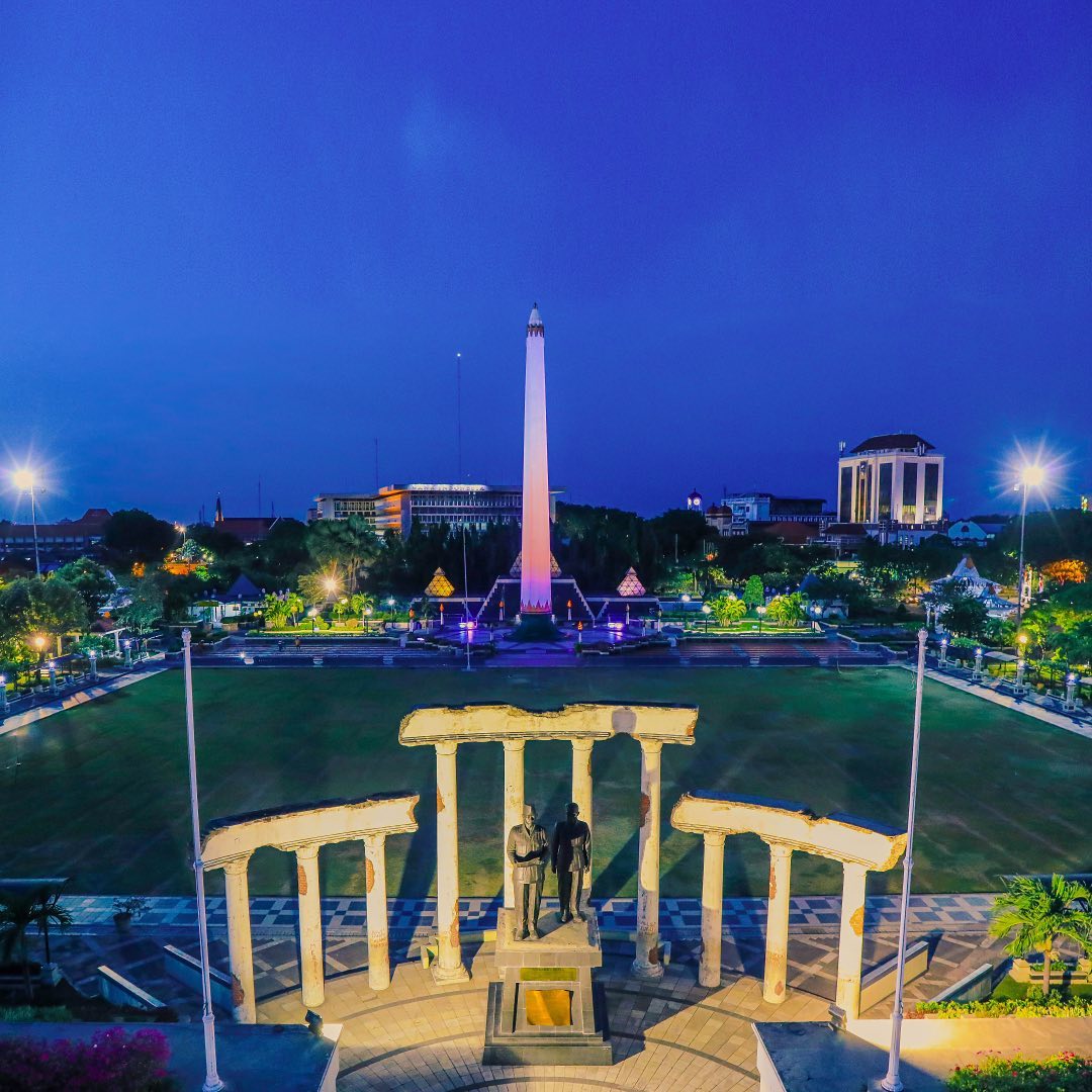 Tugu Pahlawan di Kota Surabaya, Jawa Timur. (Foto/Instagram/@sapawargasby)