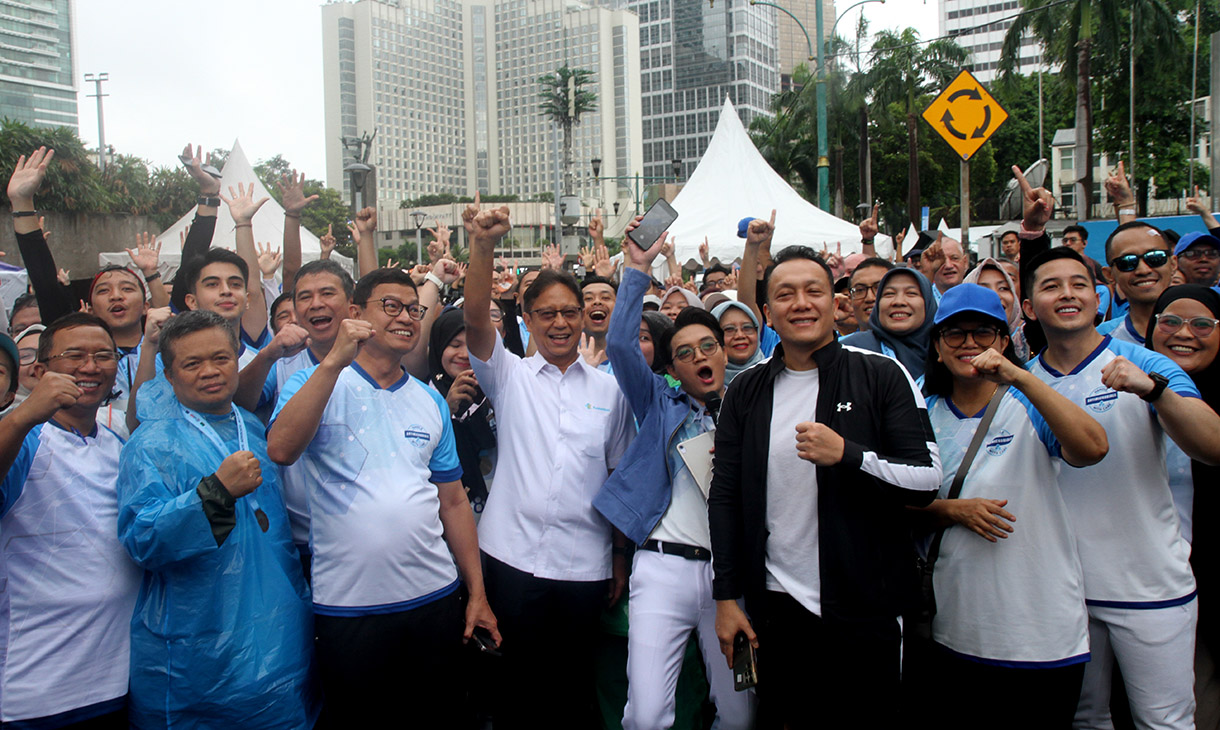 Kementerian Koordinator Bidang Pembangunan Manusia dan Kebudayaan (Kemenko PMK) bersama jajaran kementerian dan lembaga terkait menggelar puncak acara Pekan Kesadaran Resistensi Antimikroba (AMR) Sedunia 2024 di Jakarta, Minggu (8/12/2024). (BeritaNasional.com/Oke Atmaja)