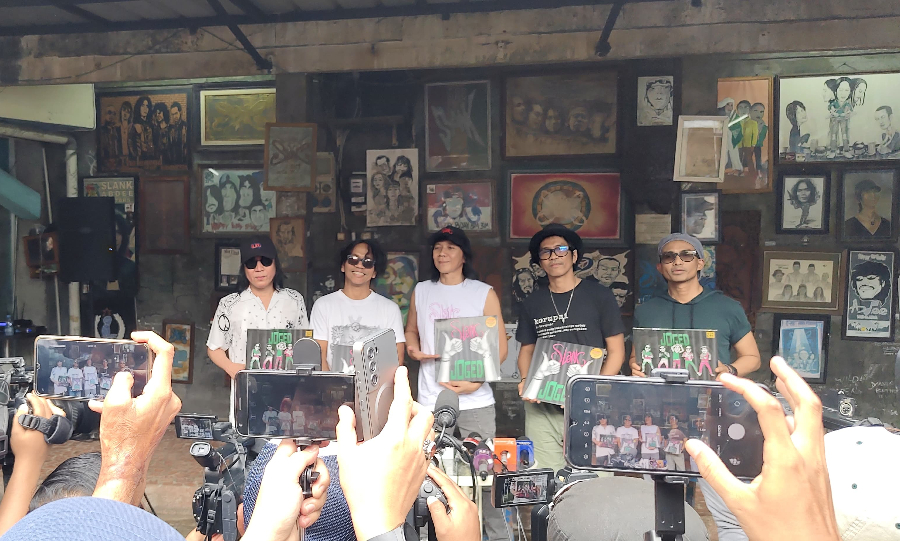 Slank merayakan 41 tahun dengan rilis vinyl. (BeritaNasional/Chandra)