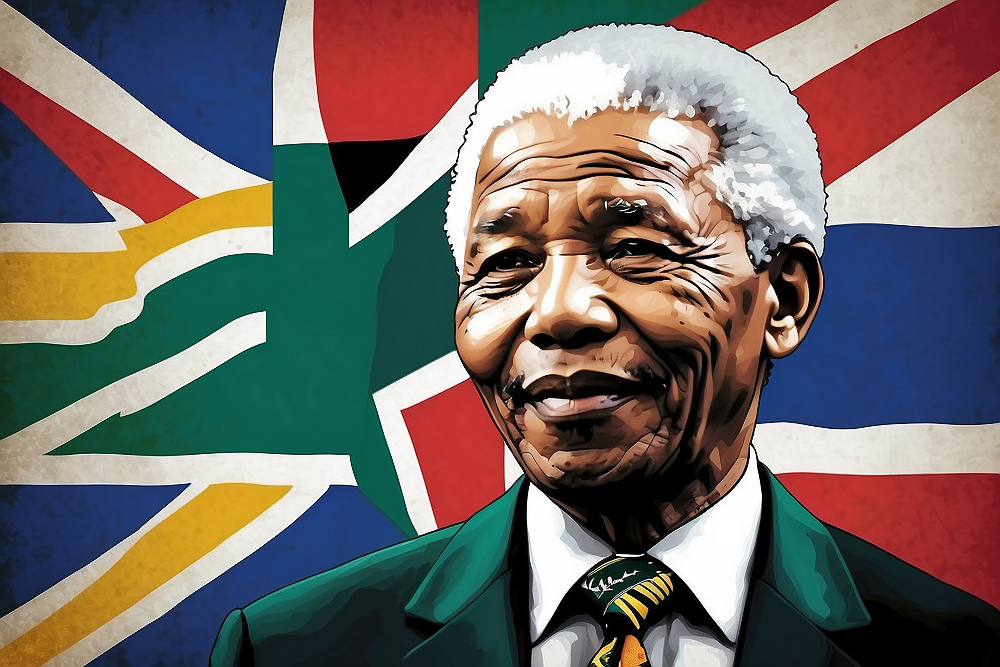 Ilustrasi wajah Nelson Mandela. (Foto/Freepik)