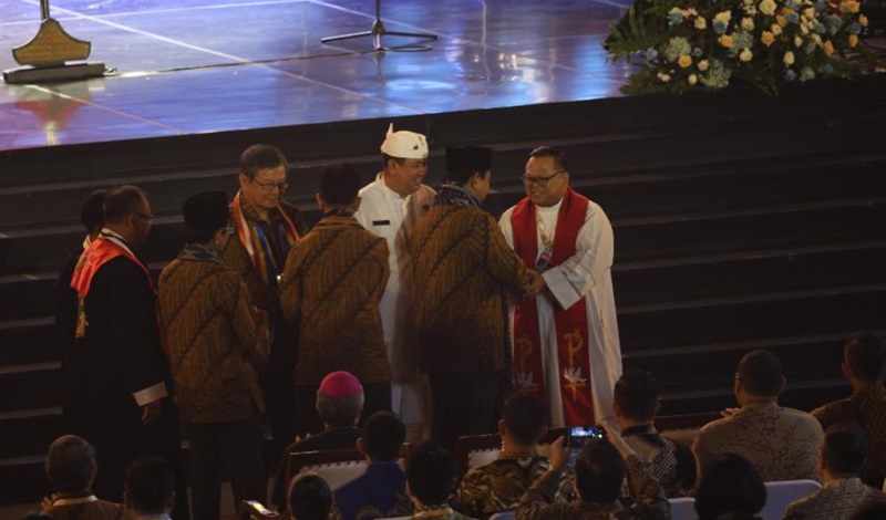 Presiden Prabowo Subianto di Perayaan Natal Nasional 2024 (Foto/Tim Prabowo)