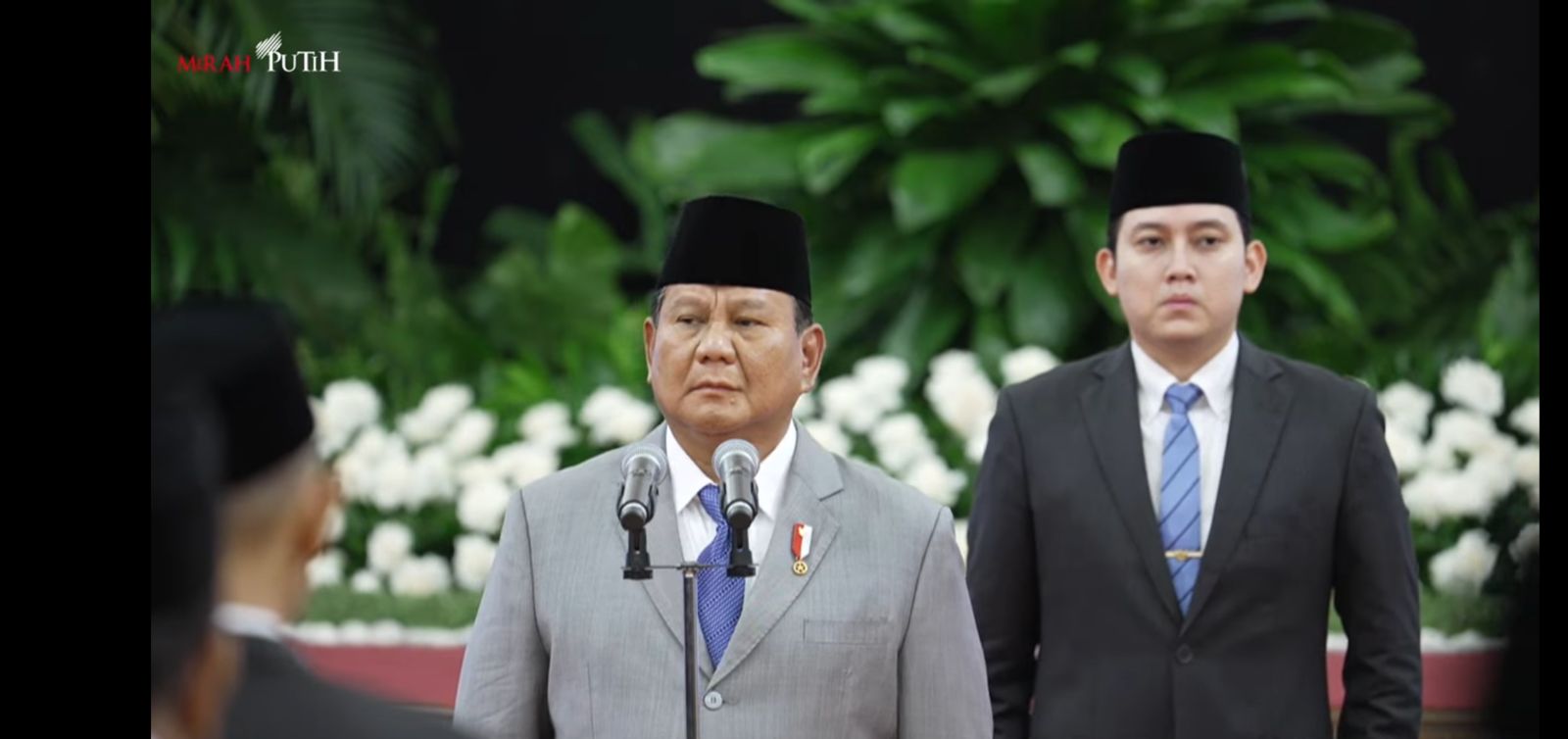 Prabowo Resmi Lantik Pimpinan dan Dewas KPK 2024-2029. (Foto/YouTube Sekretariat Presiden)